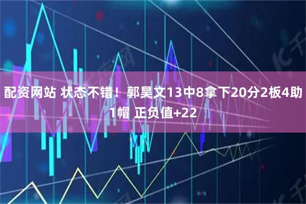 配资网站 状态不错！郭昊文13中8拿下20分2板4助1帽 正负值+22