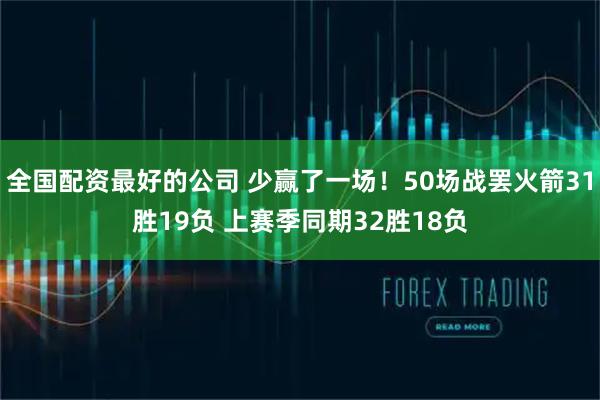 全国配资最好的公司 少赢了一场！50场战罢火箭31胜19负 上赛季同期32胜18负