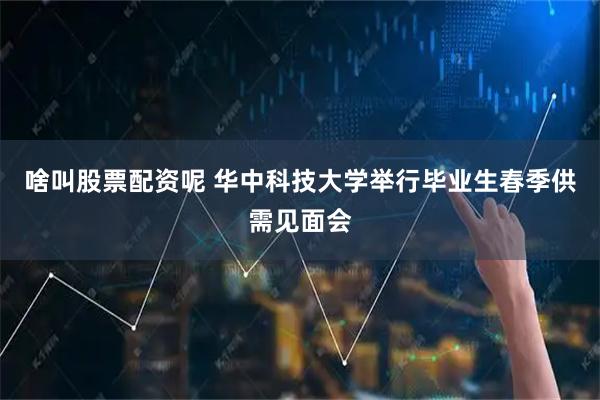 啥叫股票配资呢 华中科技大学举行毕业生春季供需见面会